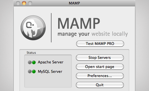 Iniciando o MAMP no Mac