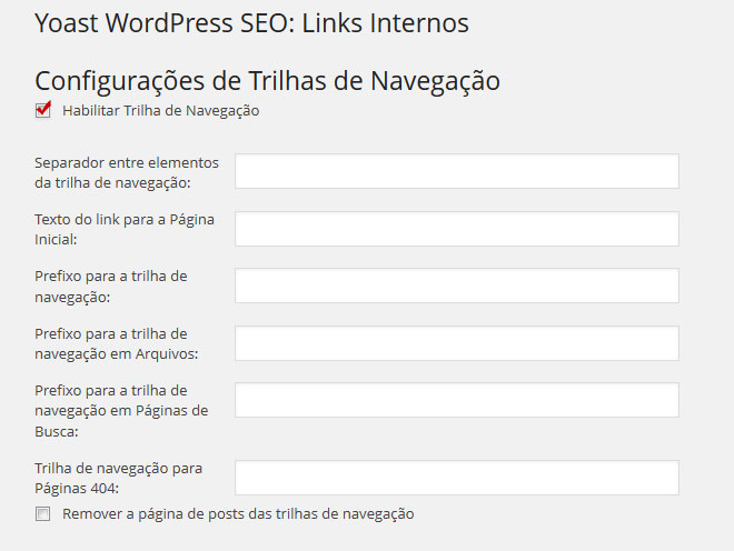 WordPress SEO: Links Internos