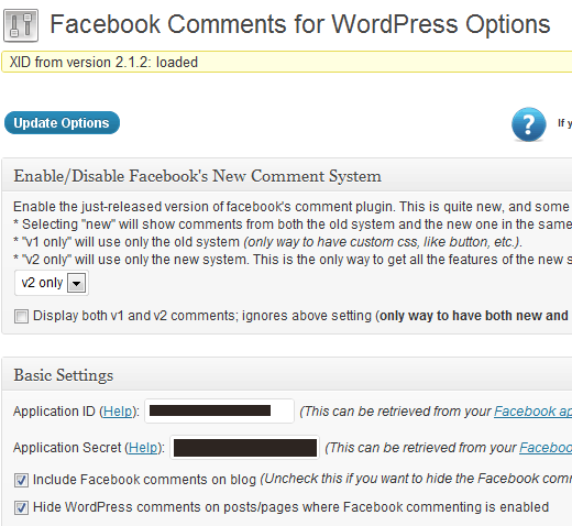 Plugin Facebook Comments for WordPress