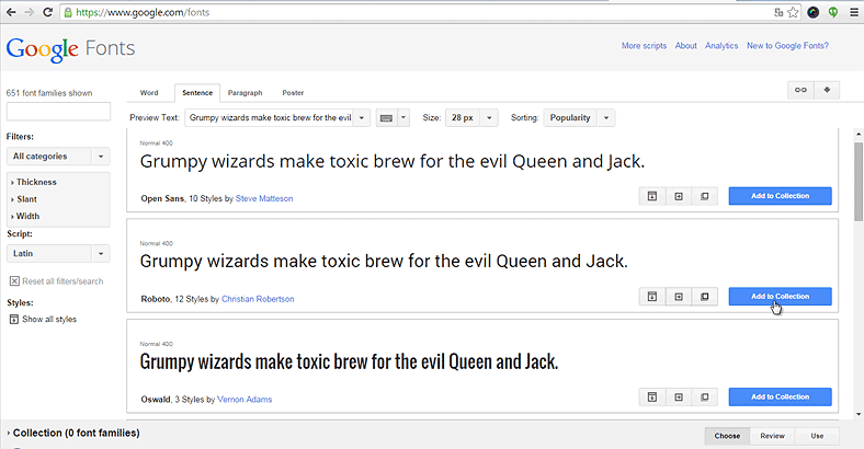 Utilizando o Google Web Fonts