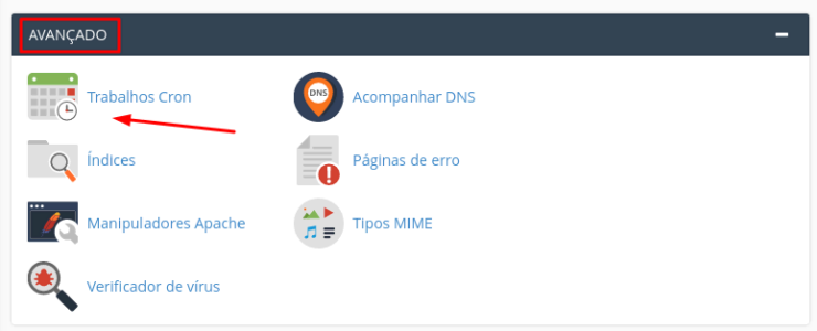 Trabalhos Cron no Cpanel